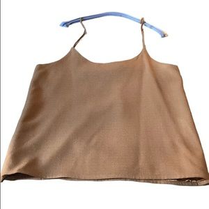 Light Brown Wool Blend Camisole Top Sz 12